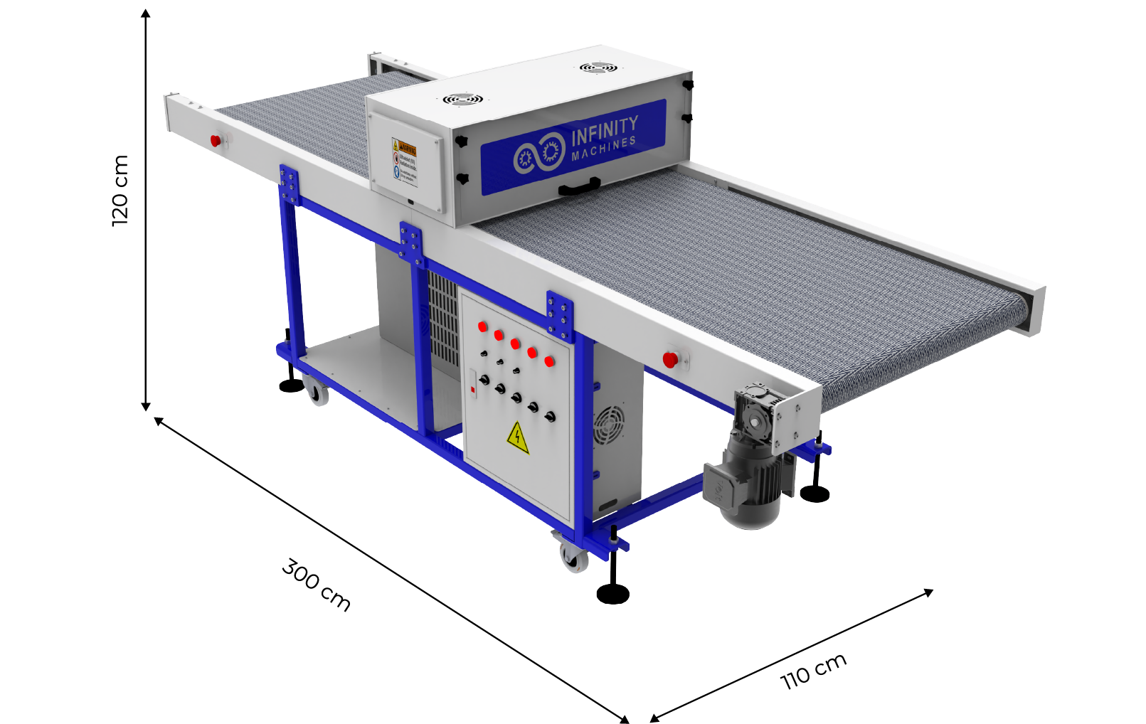 سير تجفيف UV مسطح